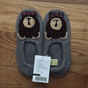 Anthropologie Bear Slippers NWT